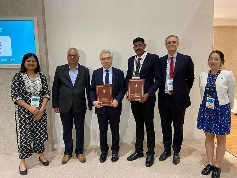 Statement of Intent (SOI) signed between PPAC & IEA to strengthen cooperation in the field of data & research in energy sector during IEW